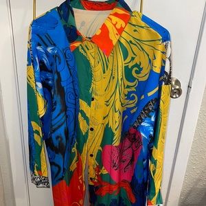 Multi color blouse plus size never worn